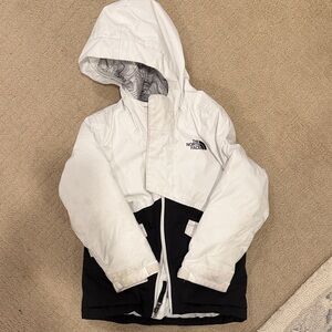 The North Face Black and White Hooded Jacket